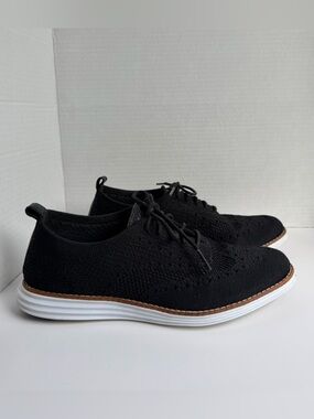 Cole Haan Original Grand Stitchlite Black Oxford Dress Sneaker Womens Size 8